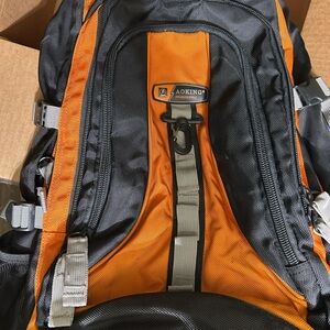 Aoking  Orange and Black Backpack